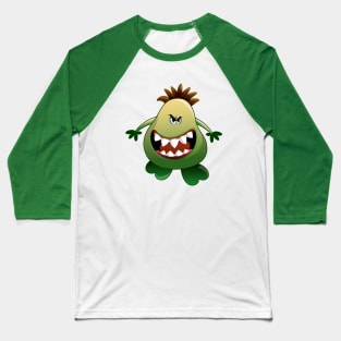 Little Monsters-Greensy Baseball T-Shirt